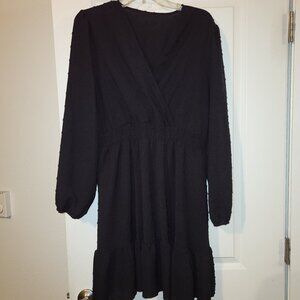 Black semi sheer short Shein dress 1X